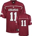 Arkansas Razorbacks Football Jersey: adidas #11 Red Replica Football Jersey