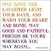 Quotable May Love And Laughter Blank Cards