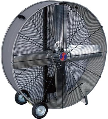 Q Standard 48in. Belt-Driven Enclosed Motor Drum Fan - 1 HP, 17,500-19,500 CFM, Model# 11248