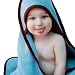 Hooded Towel for Baby - FISH (Green) Organic Cotton Sherpa