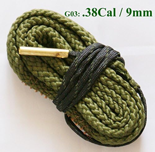 New Cleaner .17 22 30 40 &amp; 6, 7 9mm 12 20 Gauge Rifle/Pistol/Shotgun Cleaning (G03 : .38 Cal .357 Cal .380 Cal &amp; 9mm)