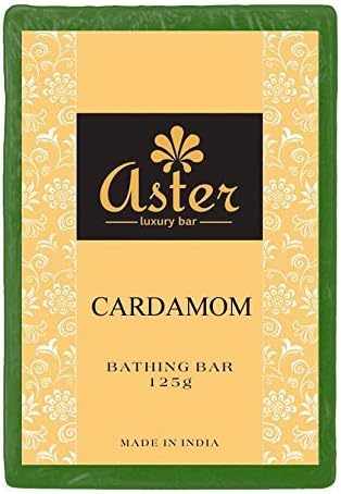 AsterLuxury Cardamom Bathing Soap 4.4, 12 Bar