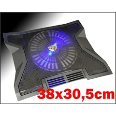 Notebook Laptop K�hler Mit USB HUB f�r 15" / 17" -Notebook Laptop - 23 cm L�fter mit LED(38cm x 30,5cm)