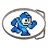 Belt Buckle of Vintage Retro Megaman (Mega Man) Running Sprite Graphic