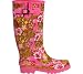 Fishin' Chix Women's Fishing Boot Deck Shoes,Pink Flower/Rubber,10 M US