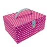 Button It Large Pink & White Polka Dot Sewing Box