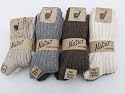 4 Paar sehr dicke flauschige warme Alpaka Socken - Reine Alpakawolle - BRUBAKER