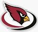 ARIZONA CARDINALS 12X12 DIE CUT WINDOW FILM
