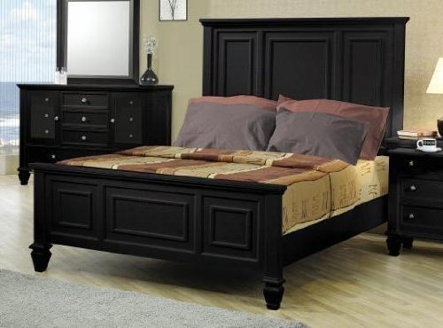 Sandy Beach Black Queen Bed By Coaster Furniture