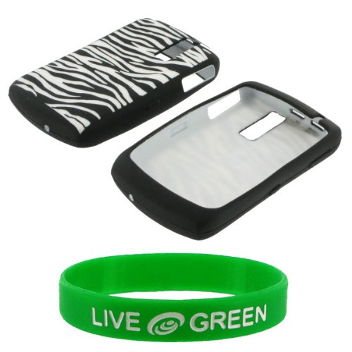 Zebra Premium Design Silicone Skin Case Cover for RIM BlackBerry Curve 8300 8330