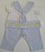 Baby Ducks ~ White and Blue Cotton ~ Baby Boy Outfit