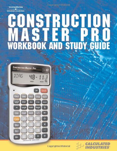 Construction Master Pro Workbook and Study Guide - Cengage Learning - RC-CI2140 - ISBN: 1418041092 - ISBN-13: 9781418041090