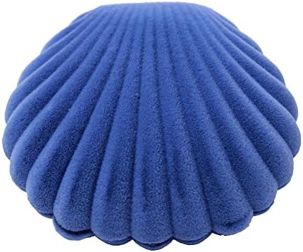 Osye Creative Sea Shell-shaped Jewelry Gift Box Case for Rings, Earrings (Case only) (Blue)