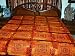 Velvet Mirror Embroidery Sari Tapestry Bedspread Coverlet Throw