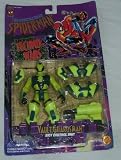 Spider-Man Techno Wars Vault Guardsman Riot Control Unit Figure By Toy Biz in 1996 - The packet is in Poor ConditionIMAGE