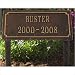 Whitehall Products 1074 Slate Pet Memorial Two Line Lawn Plaque