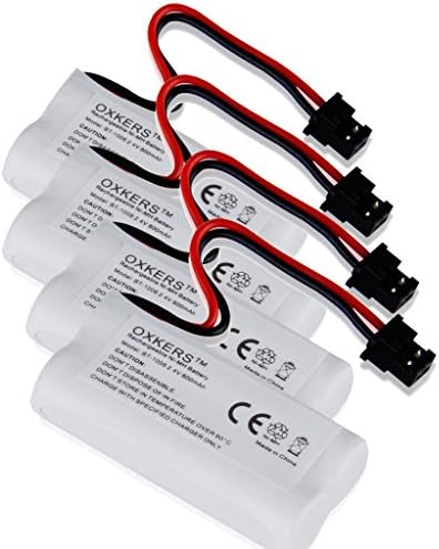 4x OXKERS BT-1008 800mAh 2.4V AAA* 2 Ni-MH Battery for Uniden BT-1008 BT-1021 BT-1016 BT -1008S WITH43-269 WX12077 DCX200 Cordless Phone