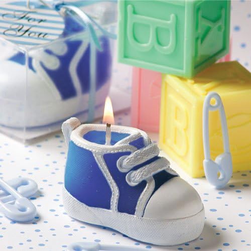 Blue Baby Bootie/Sneaker Design Candle