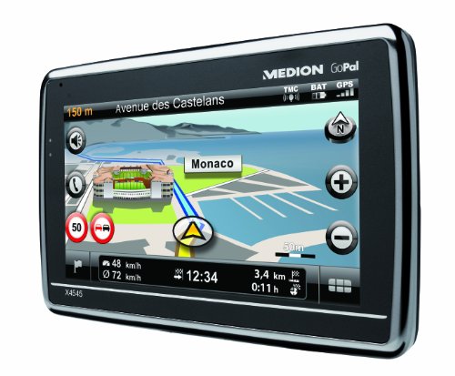 Medion GoPal Design Navigationssystem X4545 (11,94 cm (4,7 Zoll) Display, 3D View, TMC, Kartenmaterial f&uuml;r Europa)