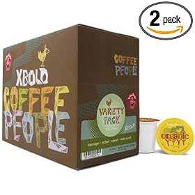 Coffee People, K-Cup, Variety Pack Extra Bold, for Keurig Brewers, 22-Count Boxes (Pack of 2)