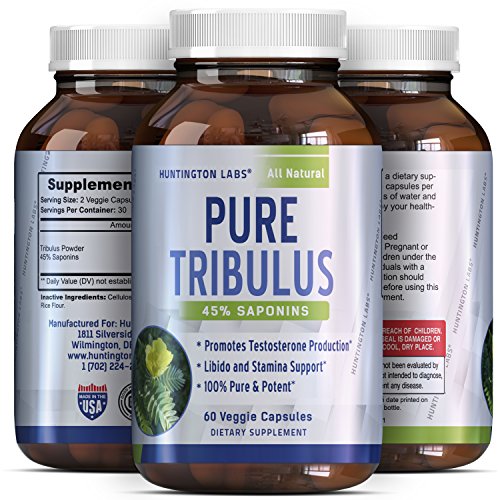 Tribulus Terrestris Boost Testosterone - Gain Muscle - Burn Belly Fat - Pure Male Enhancement - Weight Training Booster - Natural Tribulus Terrestris Extract Supplement - Boost Libido