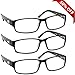 TruVision Readers Reading Glasses - 9504H - 3 Pack - Black - 2.75