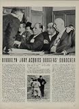 BROOKLYN JURY ACQUITS DODGERS' DUROCHER - The most sensational trial held in Brooklyn since the smashing of Murder, Inc. took place last week in Kings County Courthouse. Up on charges of second-degree assault (penalty five years) was Leo Durocher, manager of the Brooklyn Dodgers. He and a baseball-park policeman, Joseph Moore, were accused of breaking the jaw of a heckling fan during a Dodgers-Philadelphia night game last June 9th. ..... 1946 LIFE Magazine Picture, A5024A.