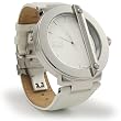 Raphael Leon Signature Series - Mens Designer Watch - Diamond Accents with White Leather Band