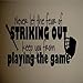 Dailinming PVC Wall Stickers Wall Sticker Decal Quote Vinyl Baseball Softball Wall Quote Kids Art Decal Strike Out 25X58CM