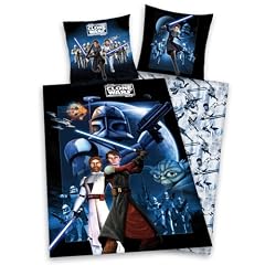 Herding 447233050412 Bettw�sche Clone Wars, Kopfkissenbezug: 80 80 cm, Bettbezug: 135 200 cm, Linon
