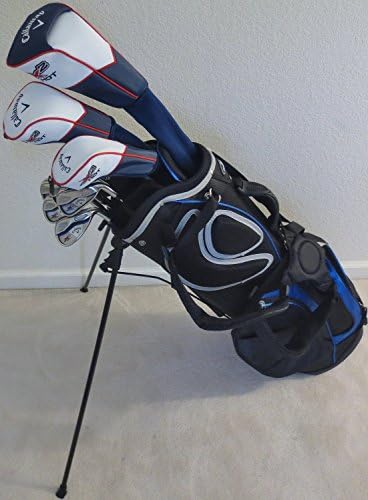 Callaway Mens Complete Golf Set Clubs Driver, Fairway Wood, Hybrid, Irons, Sand Wedge Putter, Stand Bag Regular Flex