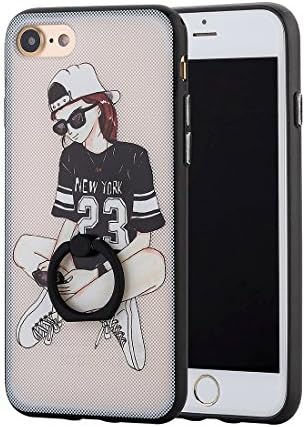 Iphone 7 Cases with Screen Protector,I SANG Iphone 7 Cover with Ring Kickstand-4.7"