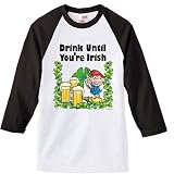 Drink Til You're Irish - Beer, Drinking, Coffee, and Drug Jersey - 3/4 Sleeve