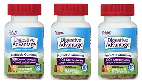 Digestive Advantage Probiotics - Daily Probiotic Gummies, 3 Packs of 30, 90 Total Gummies Digestive Advantage Probiotics - Daily Probiotic Gummies, 3 Packs of 30, 90 Total Gummies