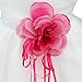 TiaoBug Baby Girls Flower Petals Bow Bridal Dress Princess Pageant Wedding Bridesmaid Christening Formal Party Ball Prom Gown Hot Pink 18-24 Months