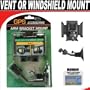 GPS Arm Bracket Mount "2-in-1" Secure Your GPS To Your Windshield Or To Vent For The TomTom GO 720, 730, 740, 920, 930, 930T, 300, 500, 630, Plus, Receiver GPS Systems