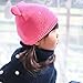 Toubaby Baby Girls Winter Hats Lovely Cat Hats Crochet Hats Rose Red 0-6t