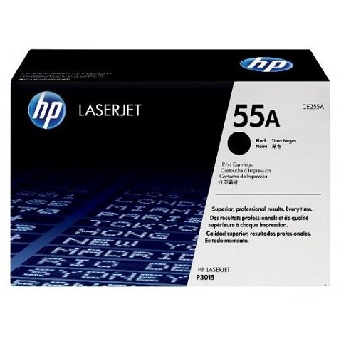 HP Laserjet 55A Black Cartridge in Retail Packaging (CE255A)