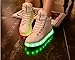 New Women LED Light Luminous Sneaker High Top Lovers Athletic Shoes USB Charge