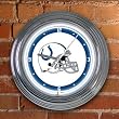 Indianapolis Colts Team 14" Neon Clock NFL Football Fan Shop Sports Team Merchandise