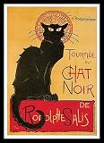 Theophile Steinlen (Tournee du Chat Noir) Framed Art Poster Print - 16 X 20