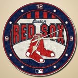 Boston Red Sox 12" Art-Glass Wall Clock