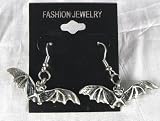 Gothic BAT Earrings Vampire Deathrock Halloween 80s Lestat