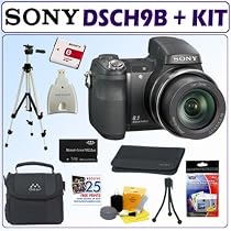 Sony Cybershot DSC-H9 8.1 MP Digital Camera + 2GB Deluxe Accessory Kit