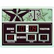 Texas A&M Aggies Scoreboard Clock Thermometer 14"x19" ScoreBoard/Clock/Therm-Texas A&M U - NCAA College Athletics Fan Shop Sports Team Merchandise
