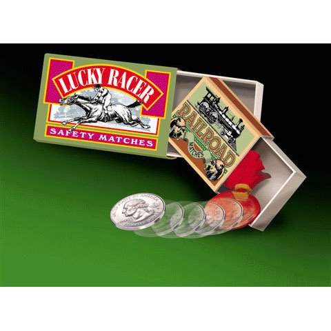 empire magic match boxes coin vanish and reappear trick cheap price