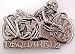 Cool Gunmetal Skeleton Motorcycle Belt Buckle D2