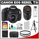 Canon EOS Rebel T3i 18.0 MP Digital SLR Camera Body & EF-S 18-55mm IS II Le ....
