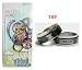 Coser Hot Japanese Anime One Piece Luffy Ring+Necklace Black Steel Rotating Gift