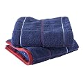Buscher 20176-321 Saunatuch Baumwoll Jacquard garngef�rbt marine 80x200